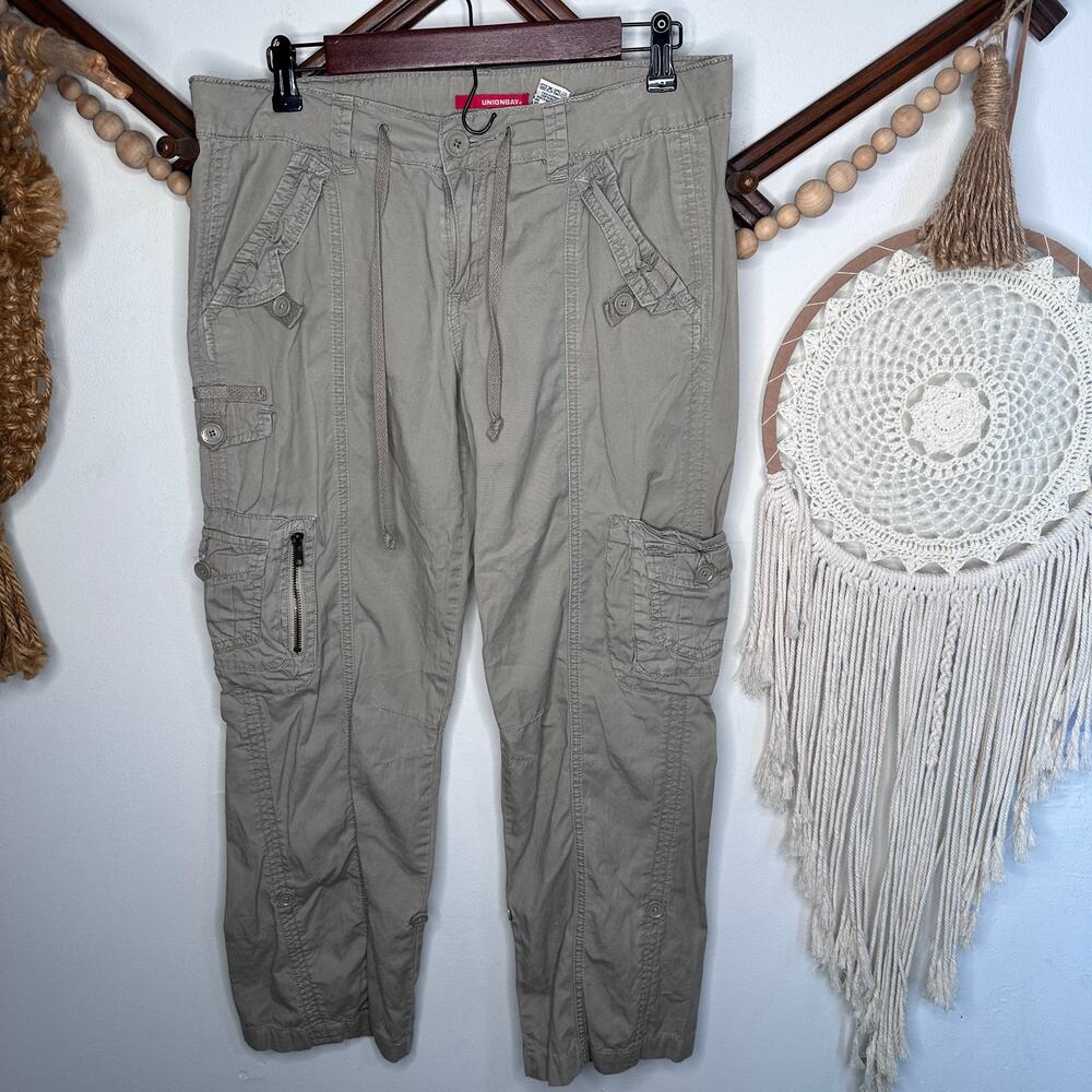 Unionbay Y2K Tan Cargo Baggy Pants